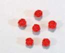 Red Icing Roses - 15 mm